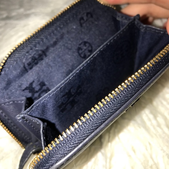 Tory Burch Accessories Tory Burch Navy Blue Small Wallet And Key